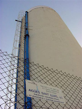 Water tank of Binibeca Vell