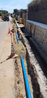 OBRA SUST. TRAMO RED DE AGUA POTABLE EN BINISAFÚLLER PLATJA