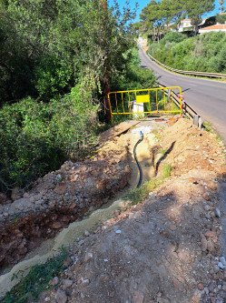 SUSTITUCIÓN RED DE AGUA POTABLE EN BINISSAFÚLLER PLATJA.