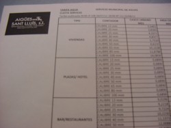 NUEVAS TARIFAS 