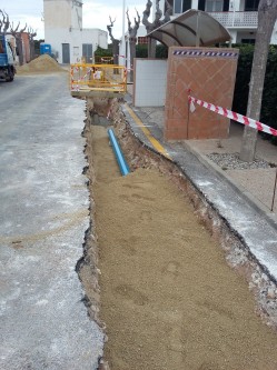 REPLACEMENT WORKS IN NETWORKS OF SUPPLY OF WATER AND SEWERAG