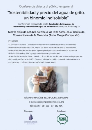 Conferencia sobre el precio justo del agua.