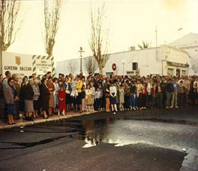 Inauguración abastecimiento agua 1986